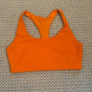 Orange Outdoor Voices sports bra